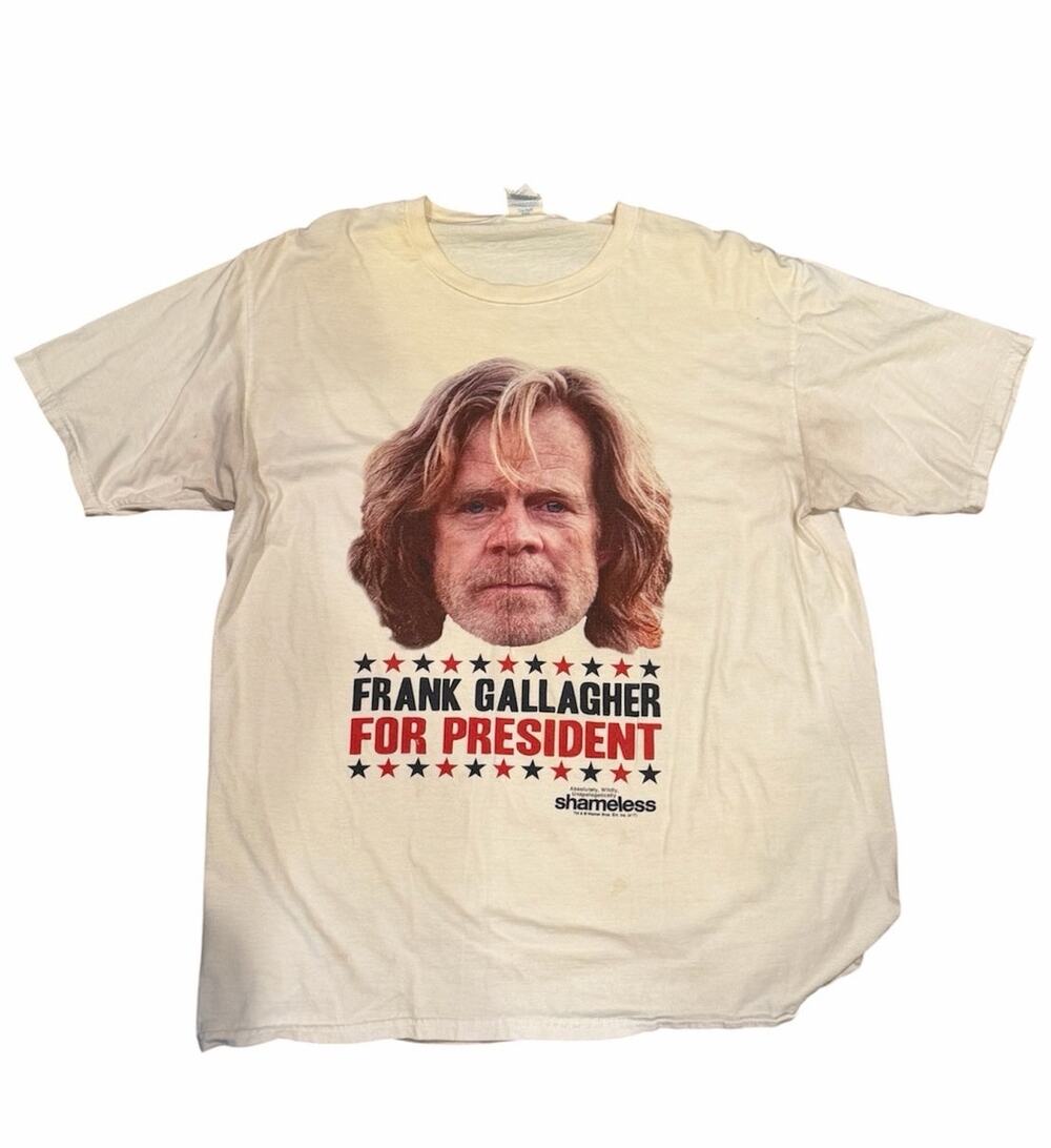 Shameless Frank Gallagher Shirt Funny TV Show Graphic Comedy Large T-Shirt